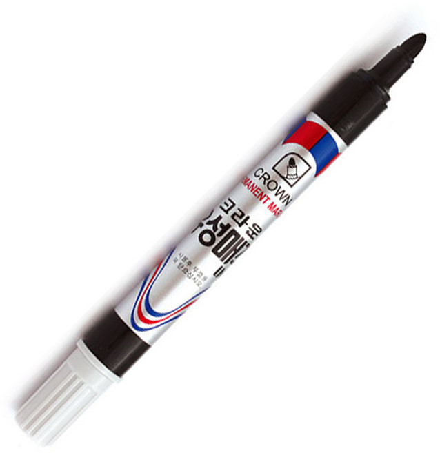 크라운)유성매직 흑색 24자루