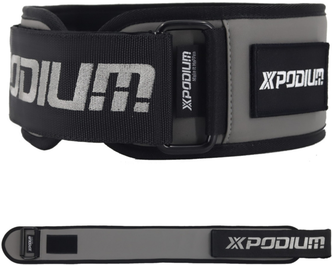 엑스포디움 리프팅벨트 블랙라벨 헬스 크로스핏벨트 역도 데드리프트 허리보호대, 스페이스 그레이, XL