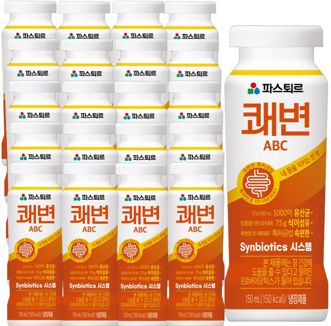 파스퇴르 파스퇴르 쾌변 요구르트 abc, 20개, 150ml