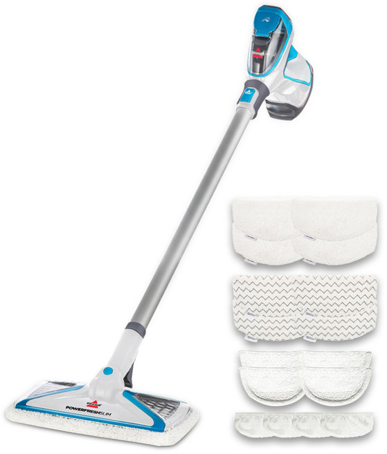 비쎌 슬림 스팀청소기 DOUBLE 패키지 (화이트블루+정품걸레16P), 단품