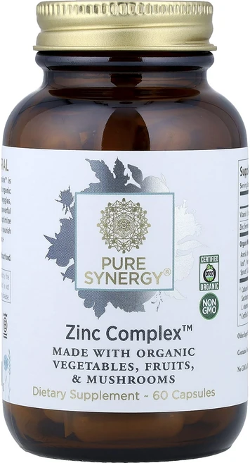 단백질 비타민 철분 마그내슘 칼슘 Pure Synergy Zinc Complex™ 캡슐 60정 고루고루섭취해주세요, PureSynergyZincComplex캡슐60정, 1개 - 쿠팡
