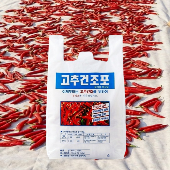 국내생산 고추건조포 농작물 건조 부직포 2.4m x8m, 1개