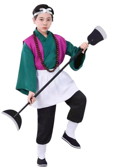 兒童古裝表演服裝 兒童舞台劇服裝 萬聖節角色扮演服裝