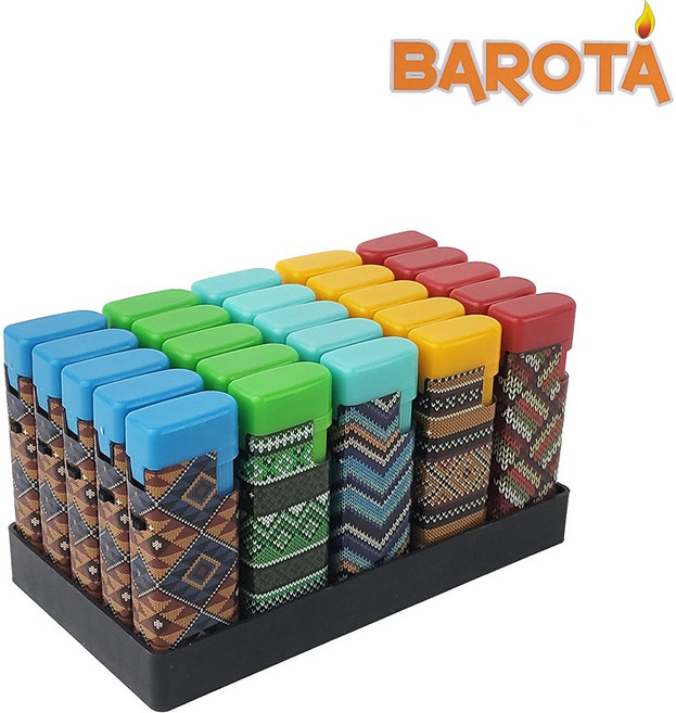 편의점 슈퍼 마트 풀캡 미니토치 점화라이터, 25개, 컬러