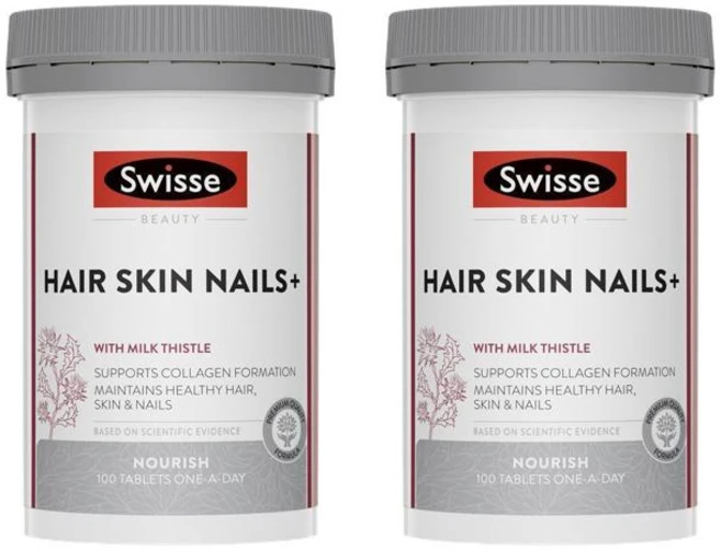 스위스 뷰티 헤어 스킨 네일+ 필름 코팅 타블렛, 100정, 2개 - 쿠팡