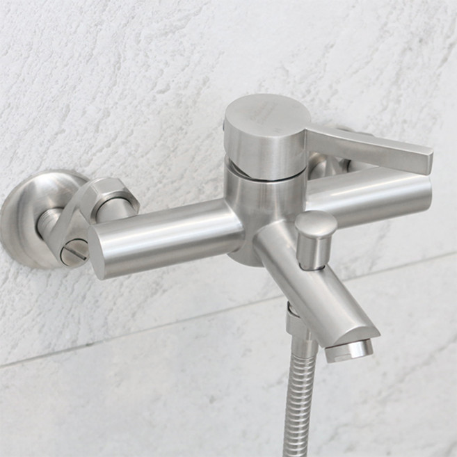 비욘드퍼니싱 욕실 샤워기 수전 샤워수전 세트 교체 수도꼭지 스텐 무광 MW2000, 1개