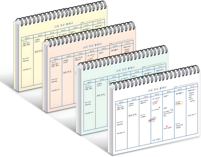 위드나 PP커버 나의주간 스케쥴러, 랜덤 발송, 1세트
