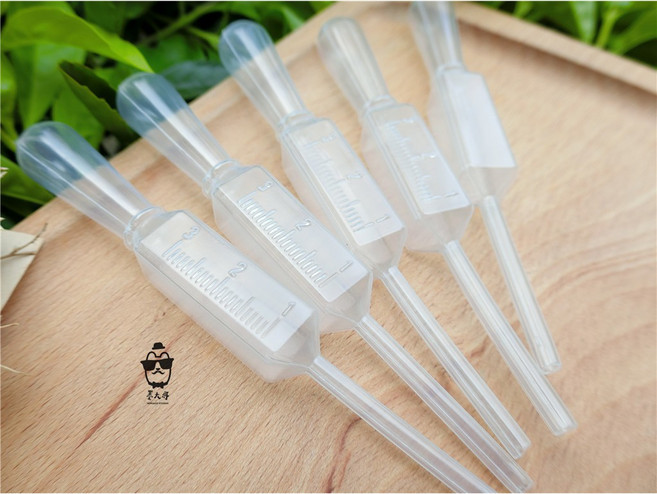 墨大哥 方形塑膠巴氏滴管, 5支