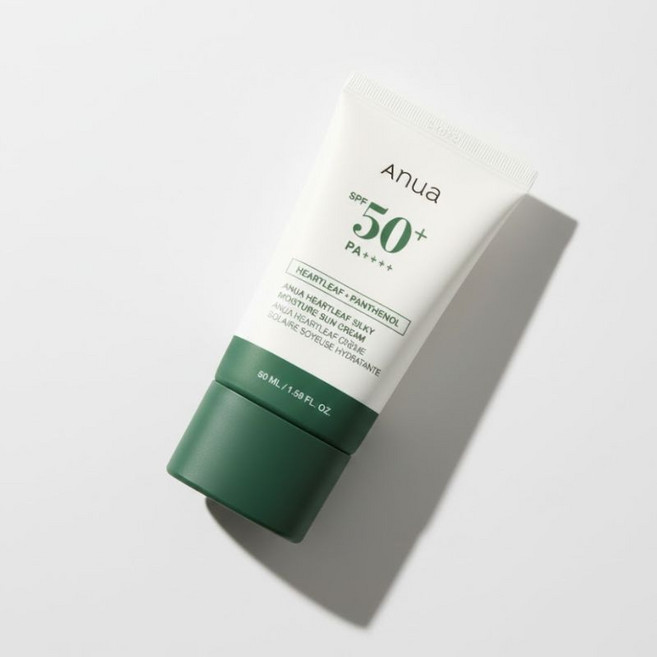 아누아 선크림 어성초 실키 모이스처 썬크림 선로션 주름 미백 기능성, 1개, 50ml