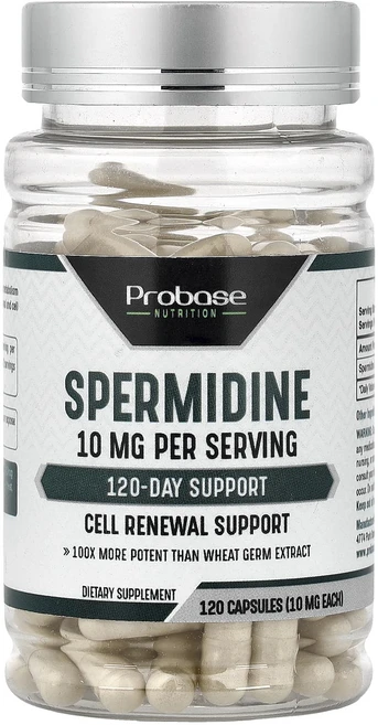 새해 첫좋은선물 Probase Nutrition 스페르미딘 10mg 캡슐 120정 제대로 할인합니다, ProbaseNutrition스페르미딘10mg캡슐120, 1개 - 쿠팡