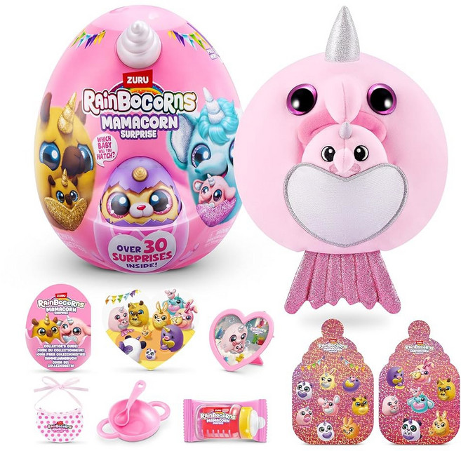 레인보콘 마마콘 서프라이즈 소녀용 수집용 봉제 3+ 인형 ZURU, Bolb Fish