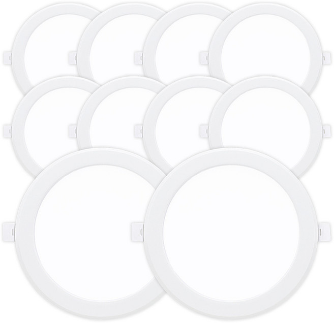 라인조명 LED 에코 6인치 다운라이트 (벌레유입방지/방습), 주광색(흰빛) 20W, 10개