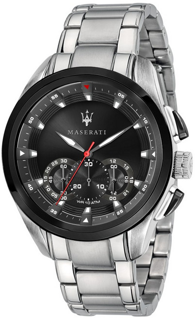 MASERATI 瑪莎拉蒂 經典設計款三眼計時腕錶 WR 10 ATM 45mm