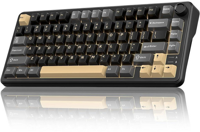 레드Thunder K75 무선 기계식 게이밍 키보드 75% 핫 스왑 가능 크리미 키보드 손잡이 포함 RGB 백라이트 사전 윤활 선형 스위치 측면 각인 PBT 키캡 무, Corsair K65 Plus Wireless 75%