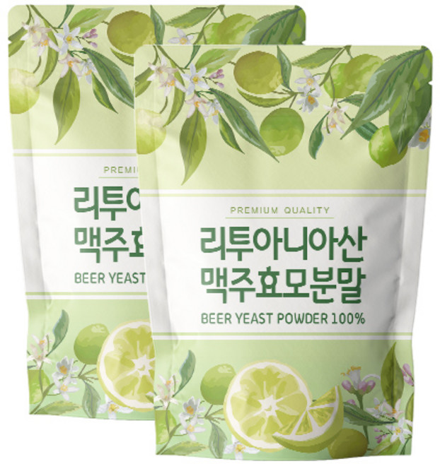 닥터릴리 맥주 효모 분말 가루 리투아니아산, 2개, 500g