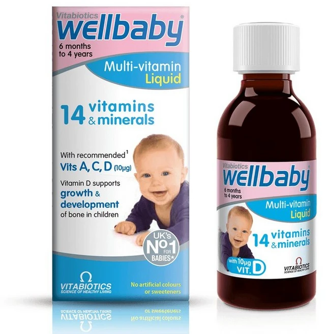 영국 비타바이오틱스 웰베이비 멀티비타민 액상 (생후 6개월~4세) Vitabiotics Multi-Vitamin Liquid, 3개 - 쿠팡