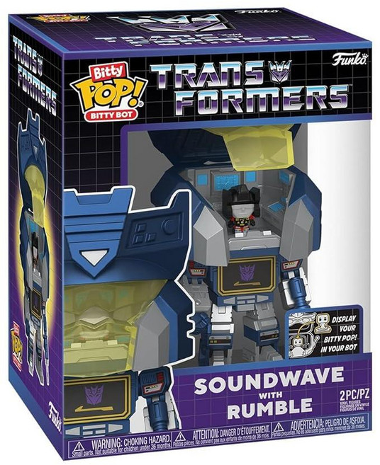 Funko Pop! Bitty Bots: 트랜스포머 - 사운드웨이브 with Rumble