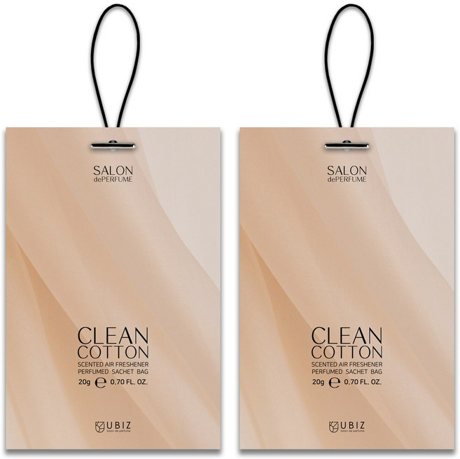 유비즈 살롱드퍼퓸 사쉐 20g, 2개, 클린코튼