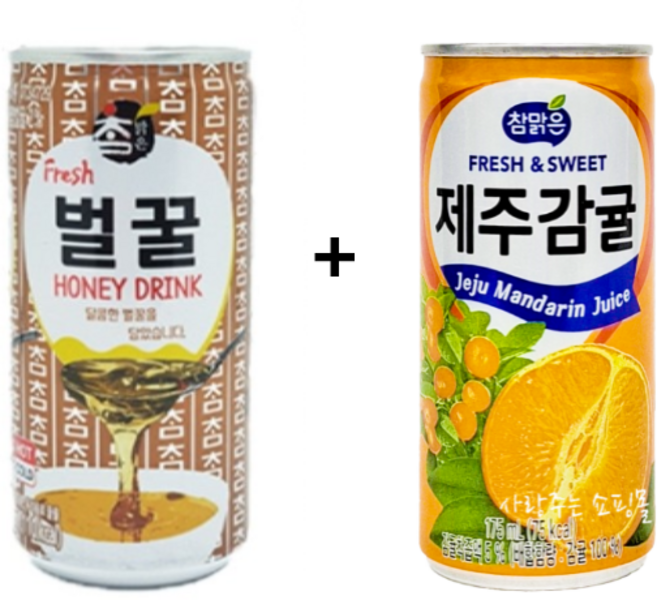 대일 벌꿀 175ml 30개 + 대일 제주감귤 175ml 30개, 60개