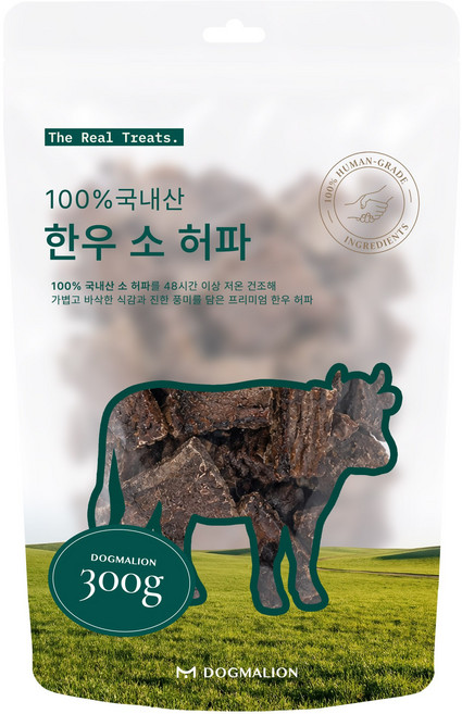 도그말리온 국내산 강아지 수제간식 대용량 3종, 1개, 200g, 한우 허파