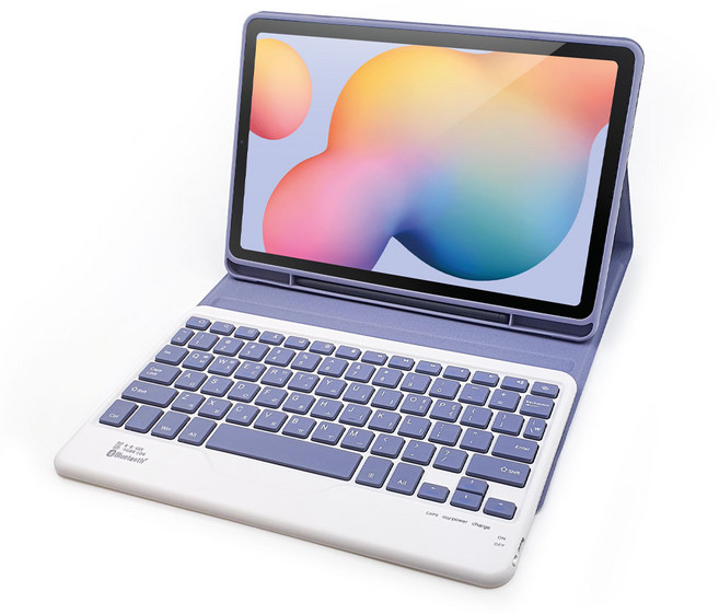 갤럭시탭S6 Lite 라이트 10.4 호환 블루투스 키보드 S펜수납 케이스 P610 P615, 1개