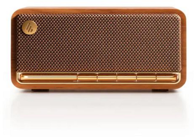 에디파이어 Edifier MP230 탁상용 블루투스 스피커 BT 5.0 휴대용 야외 클래스 D 증폭기 포함 보조 TF 카드 USB-C 포트 지원 나무 복고풍, 1) Brown, 없음