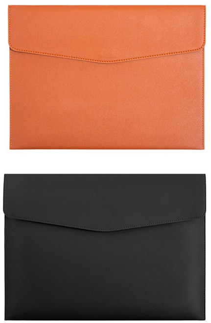 라워스 가죽 파일 서류 클러치 케이스, 2개, 블랙+브라운