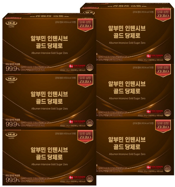 HLB제약 알부민 골드 당제로 알부민복합물 99.9% 무당 덴마크산, 6개, 30회분