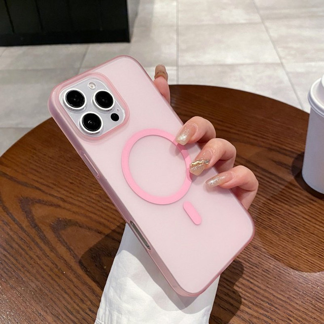 iPhone 冰霧超薄PC霧面膚感磁吸充電手機殼