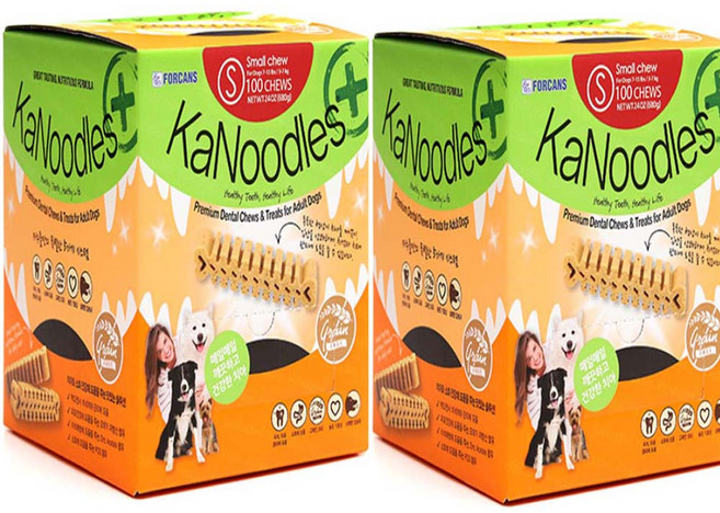 카누들 필로팩 S100 덴탈껌, 개껌, 680g, 2개