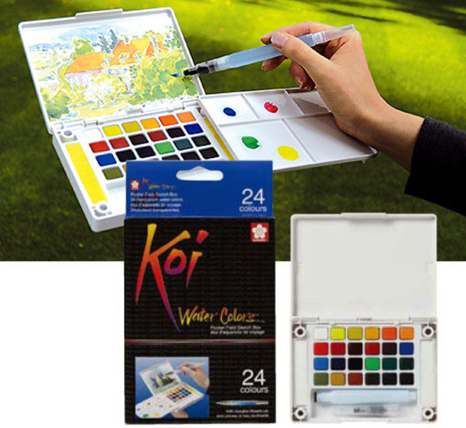 SAKURA KOI 고체물감 24색