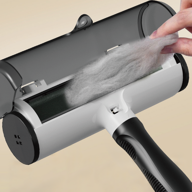 반영구 만능 먼지 제거기 강아지 고양이 개 털 머리카락 돌돌이, 1개, Gray(회색)