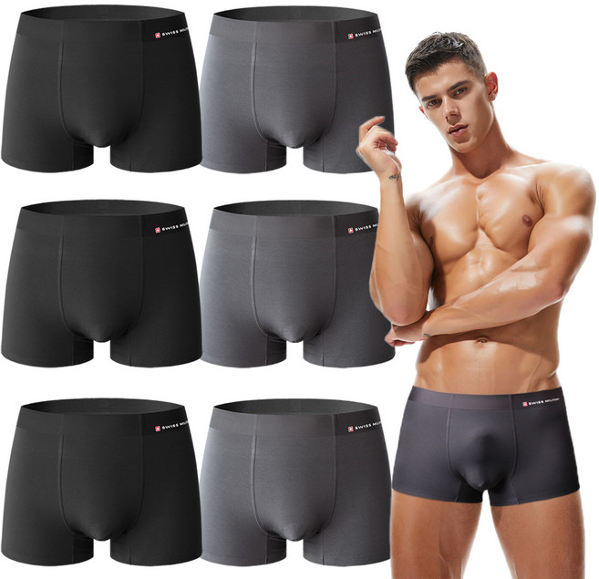 스위스밀리터리 남성 모달 무봉제 드로즈 팬티 4장 6장 세트