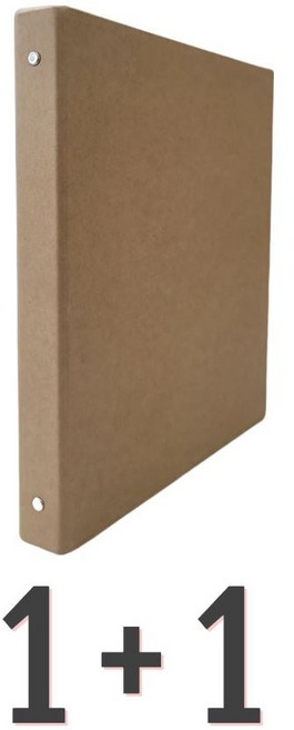 나구모 1+1 A4 바인더 3공보다 튼튼한 4공 D링 무지 파일, 세트