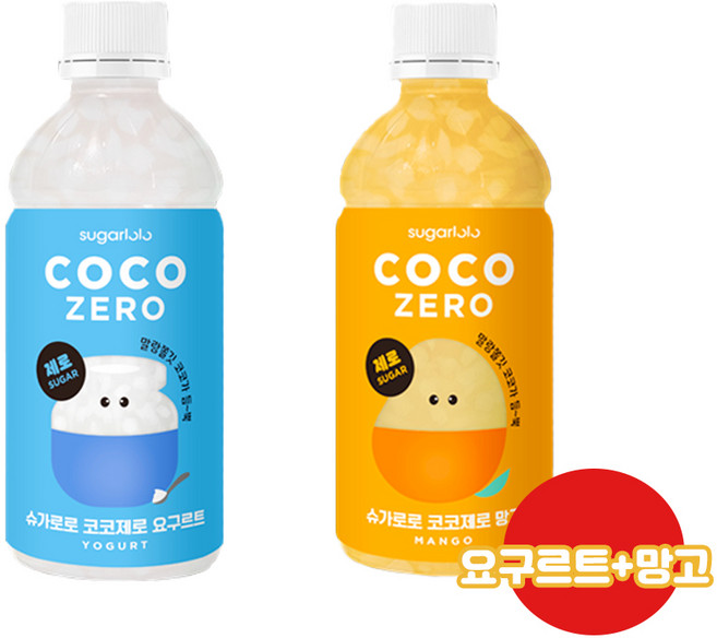 슈가로로 코코제로 340ml 요구르트6개+망고6개/무설탕/제로음료