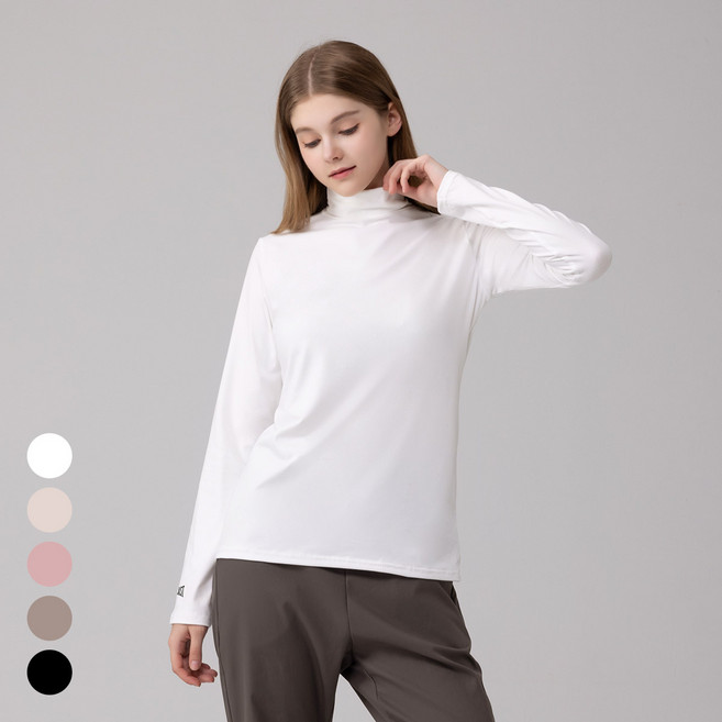 에버라스트 여성 목폴라 터틀넥 폴라티