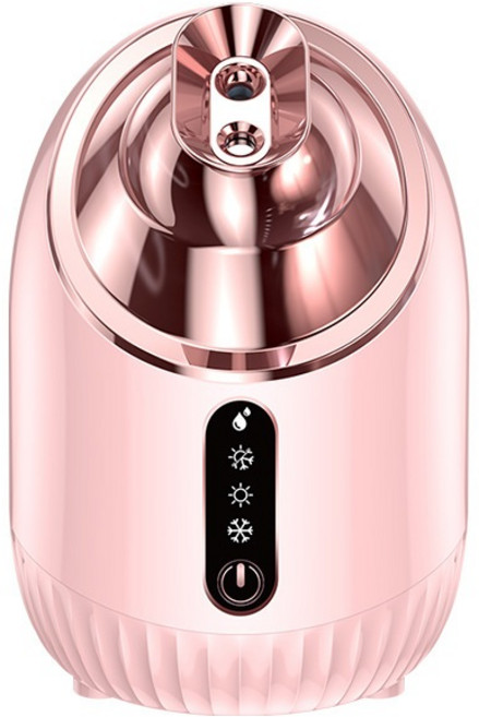 【美容院級別】冷熱雙噴蒸臉儀 納米補水神器 可調溫熱噴/冰霧收毛孔 可加精油香薰 台灣濕熱肌救星 居家美容, 粉色冷熱溫三檔