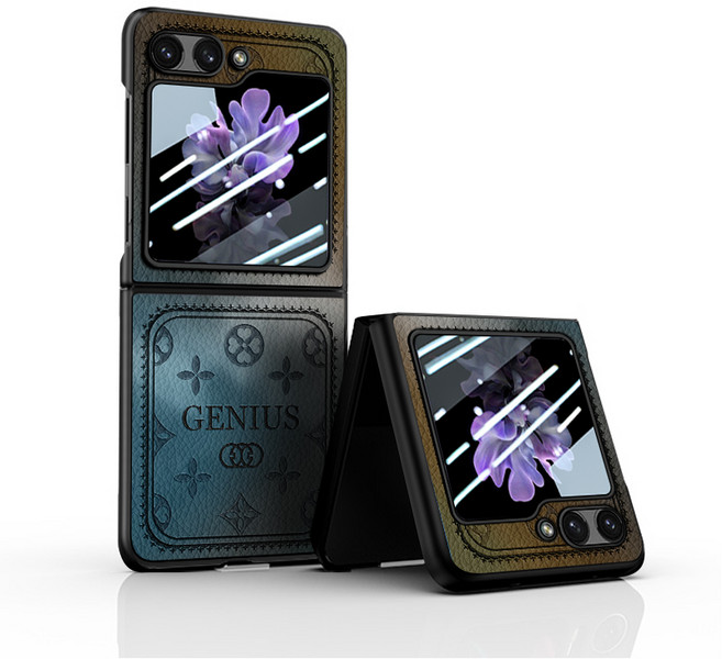 럭스폰 갤럭시 z 플립 4 5 그라데이션 명품 가죽 케이스