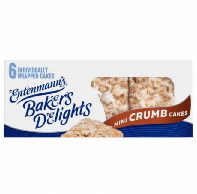 KD Chocolates 케이크 스낵 엔텐만스 베이커스 딜라이트 미니 크럼 6개 2.04온스
