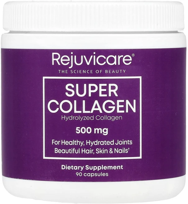 건강챙기세요 Rejuvicare 슈퍼 콜라겐 500mg 캡슐 90정 백살까지오래오래, Rejuvicare슈퍼콜라겐500mg캡슐90정, 1개 - 쿠팡
