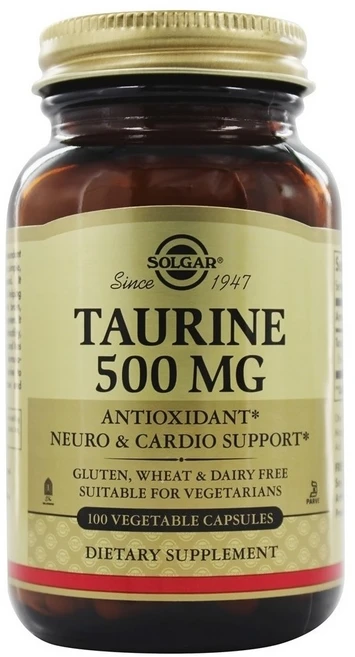 솔가 타우린 500mg 100정 (식물성캡슐) Solgar Taurine 100 vegetable capsules, 1개 - 쿠팡