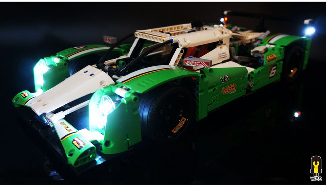 WBS樂光創意 42039 24HR Race Car 利曼24小時耐力賽車 樂高專用燈組, 1個, 燈組包+USB電源線