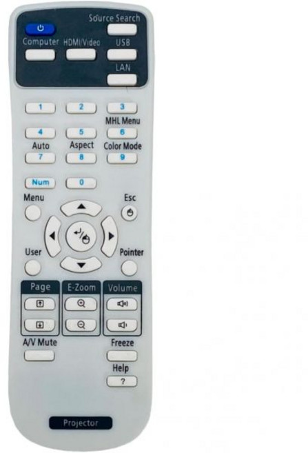 Epson EF11 EF12 EF21 EF22 프로젝터용 교체 비디오 리모컨 적합, Epson EF11 EF12 EF21 EF22 프로젝터, 1개