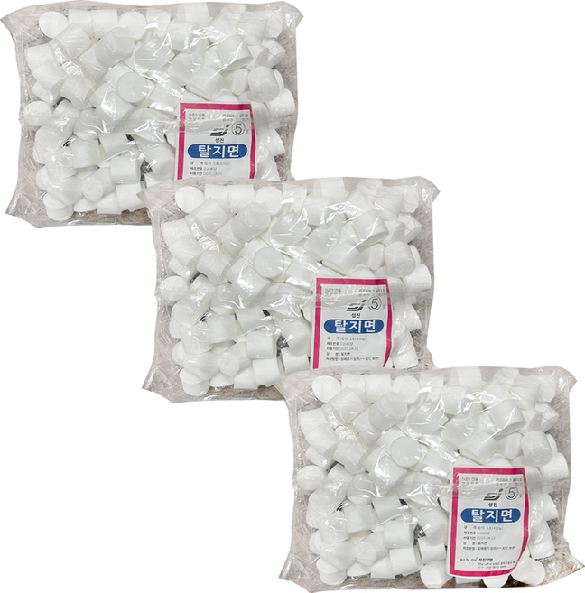 성진 필터형 압축 슬라이스볼 탈지면 5호(대) 450g, 3개, 1개입