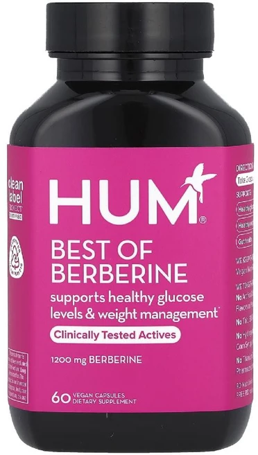 HUM Nutrition 베르베린 1200mg 베지 캡슐 60정, 면역력 높이 방법 HUM 베스트 오브 베르베린 1200, 1개 - 쿠팡