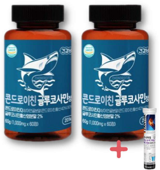 콘드로이친 글루코사민 정 1000mg 120정 (4개월분), 60정, 2개