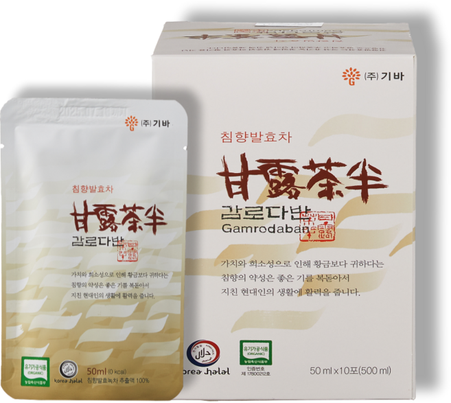 유기농 하동 녹차 침향 침향발효차[액상차] 감로다반, 1개, 10개입, 50mg