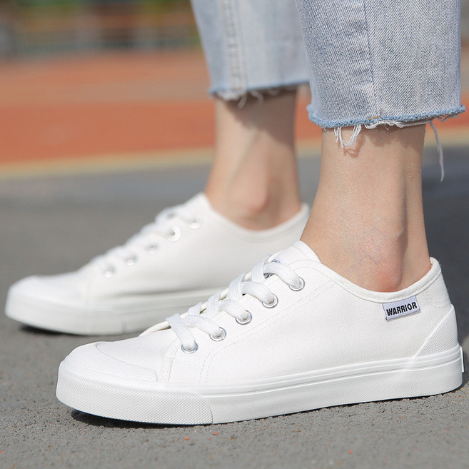 迴力 男鞋 白色帆布鞋 低筒小白鞋 休閒鞋 平底鞋 圓頭 韓版