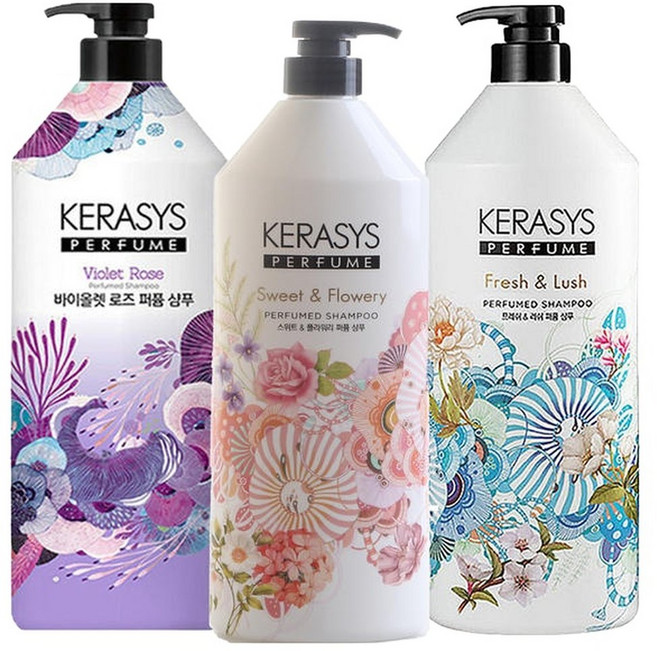 케라시스퍼퓸 샴푸/린스 대용량 1000mlX3개(총3000ml), 02.케라시스퍼퓸 프레쉬앤러쉬 샴푸 X, 3개, 1L