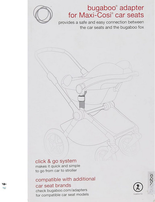 부가부 카시트 어댑터 맥시코시 사이벡스 비세이프 키디 누나 클릭 앤 고 시스템, 1개